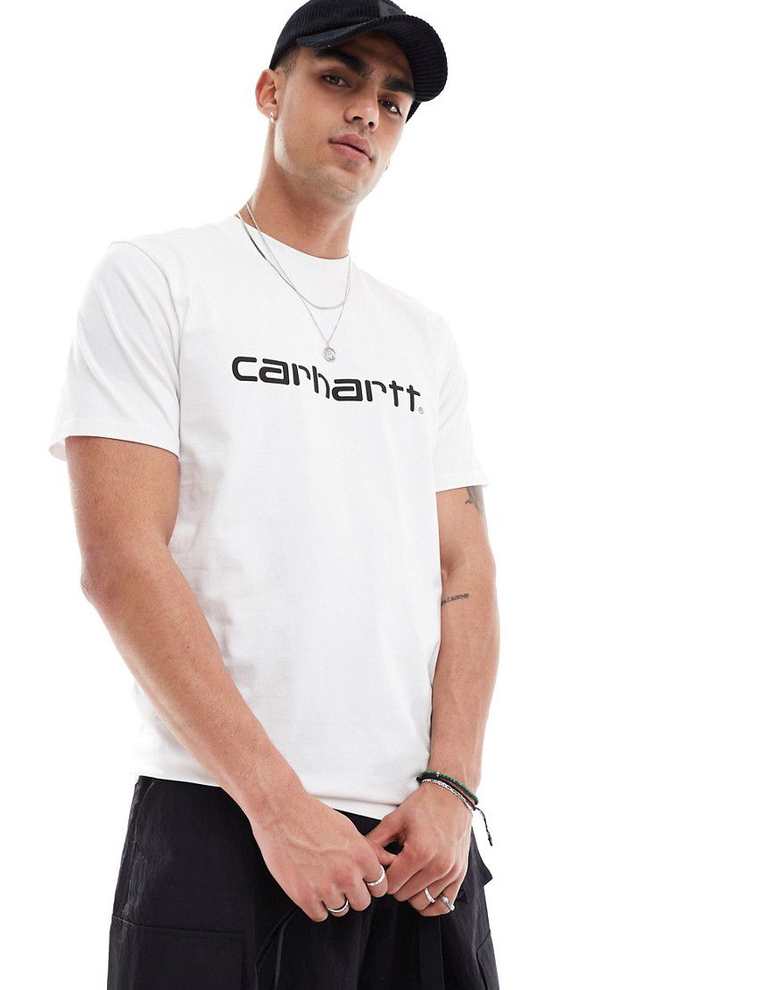 T-shirt bianca con scritta - Carhartt WIP - Modalova