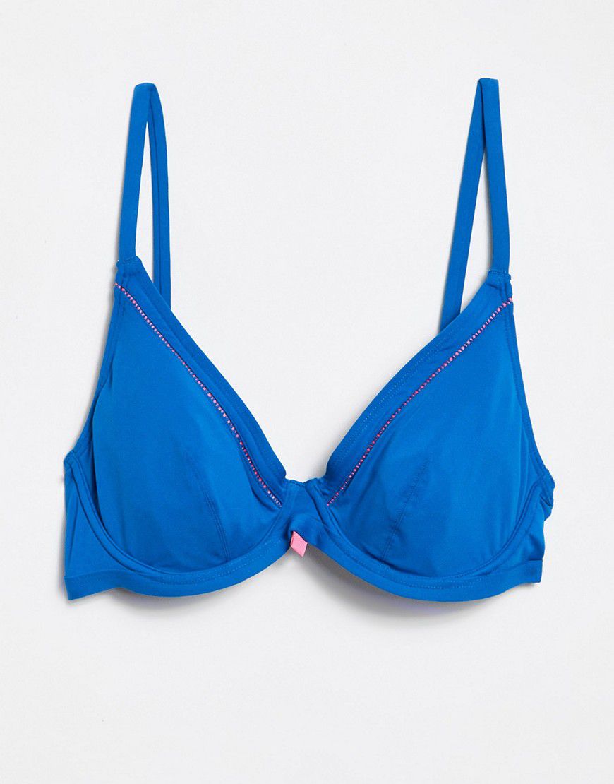 Echo - Top bikini con ferretto blu - Cherry Beach - Modalova