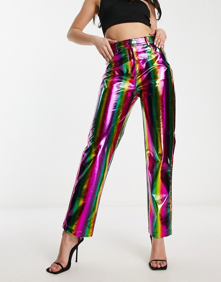Lupe - Pantaloni arcobaleno metallizzati - Amy Lynn - Modalova