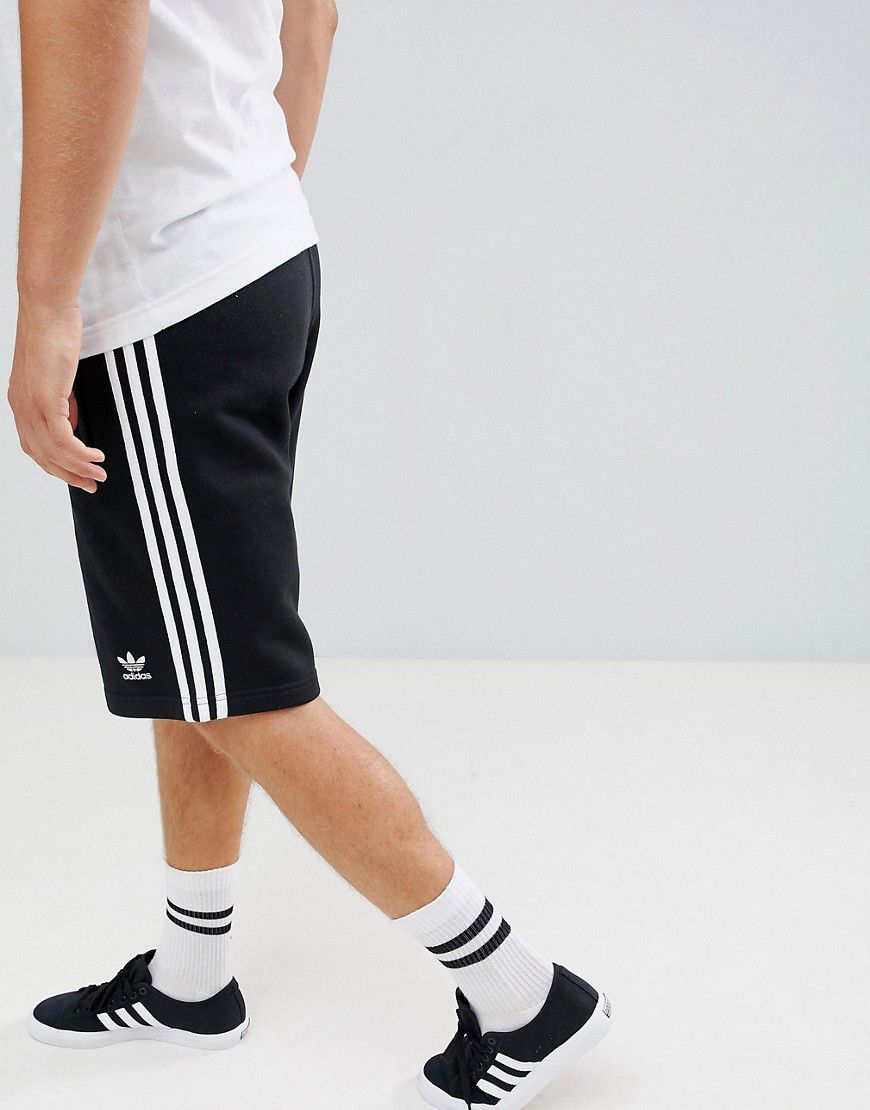 Adicolor - Pantaloncini neri con tre strisce - adidas Originals - Modalova