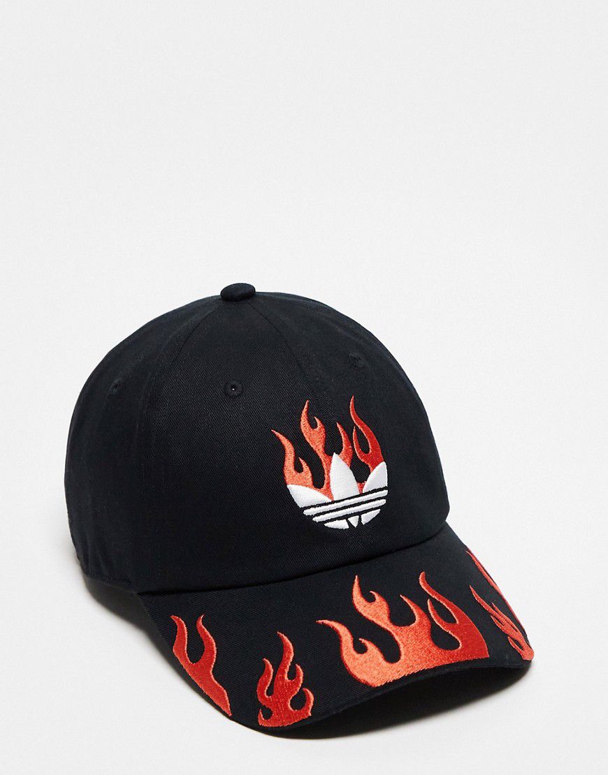 Cappellino con grafica di fiamma - adidas Originals - Modalova