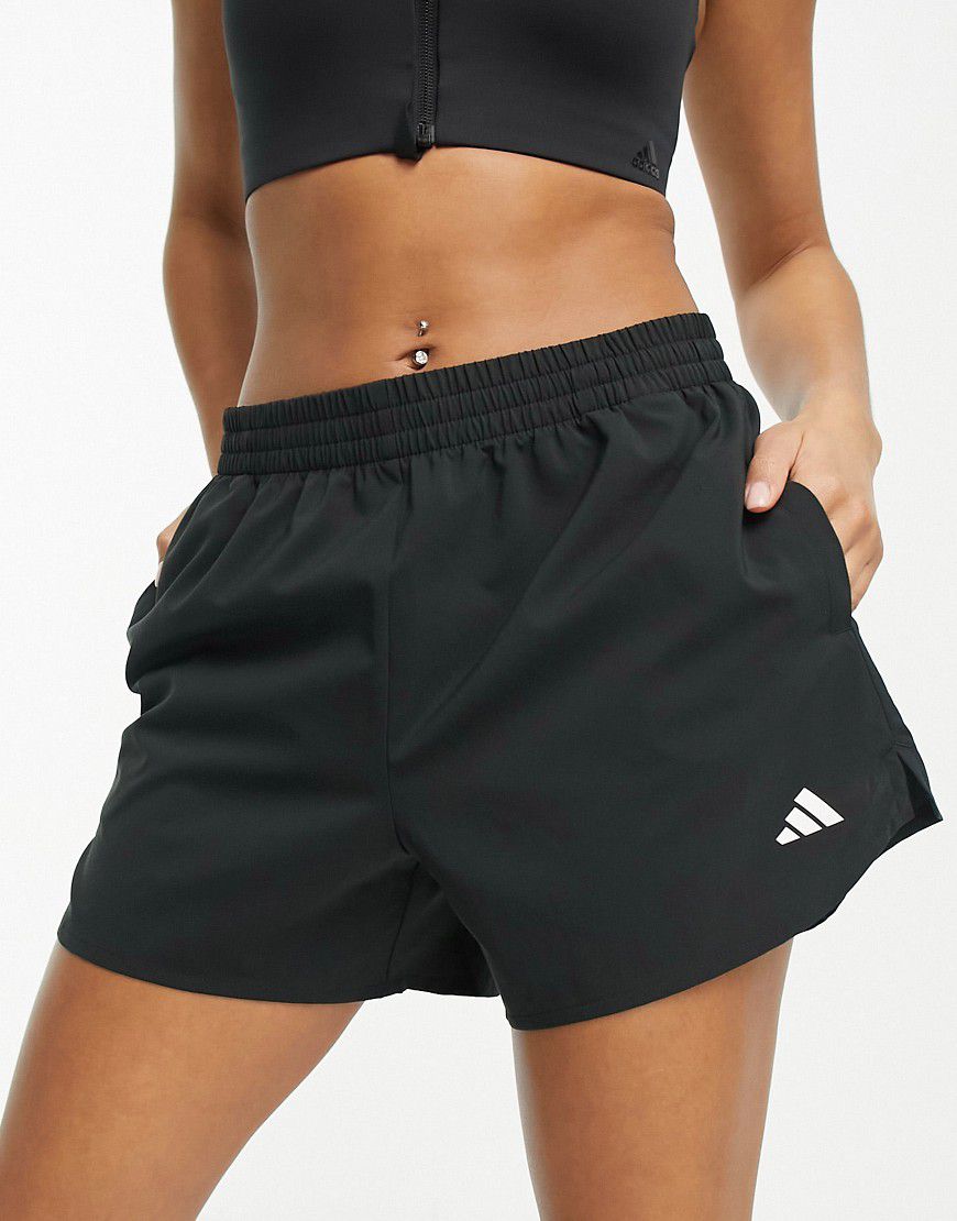 Adidas - Training Mini - Pantaloncini neri con logo con 3 barre - adidas performance - Modalova