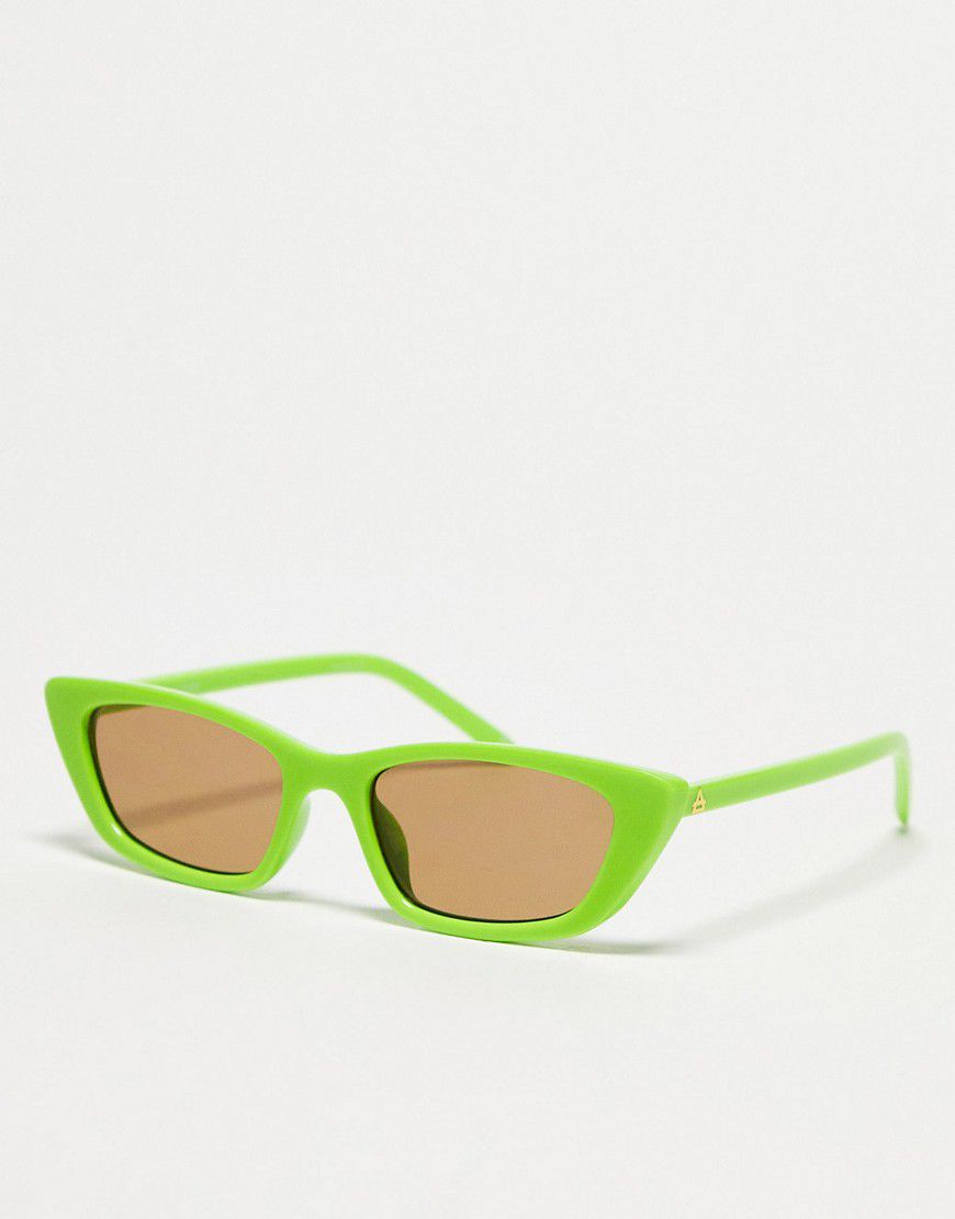 Titania - Occhiali da sole verdi con lenti color cuoio da festival - Aire - Modalova