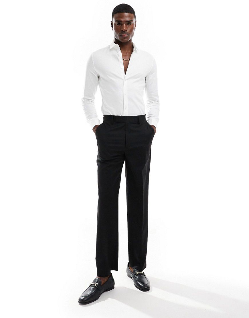 Camicia Oxford elegante formale con polsino doppio - ASOS DESIGN - Modalova