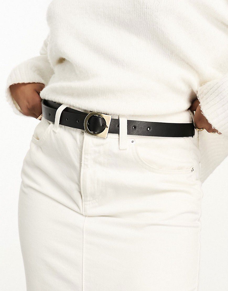 Cintura da jeans skinny per vita e fianchi con fibbia astratta - ASOS DESIGN - Modalova