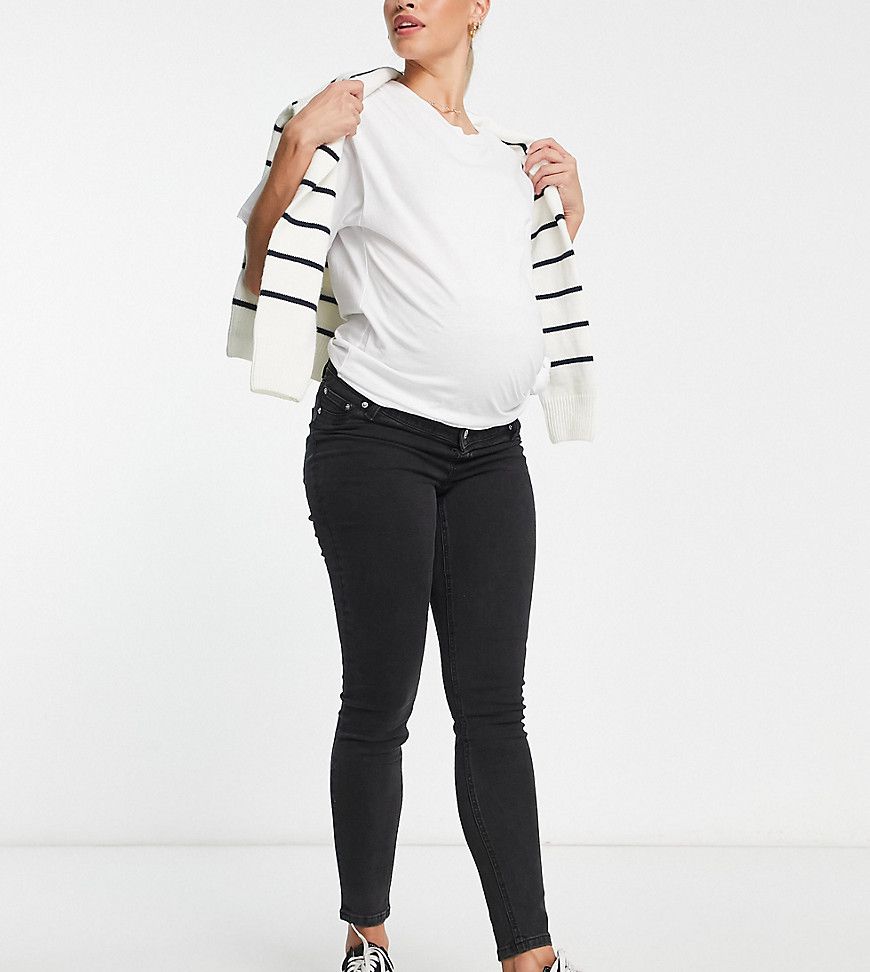 ASOS DESIGN Maternity - Jeans super skinny slavato con fascia sopra il pancione - ASOS Maternity - Modalova
