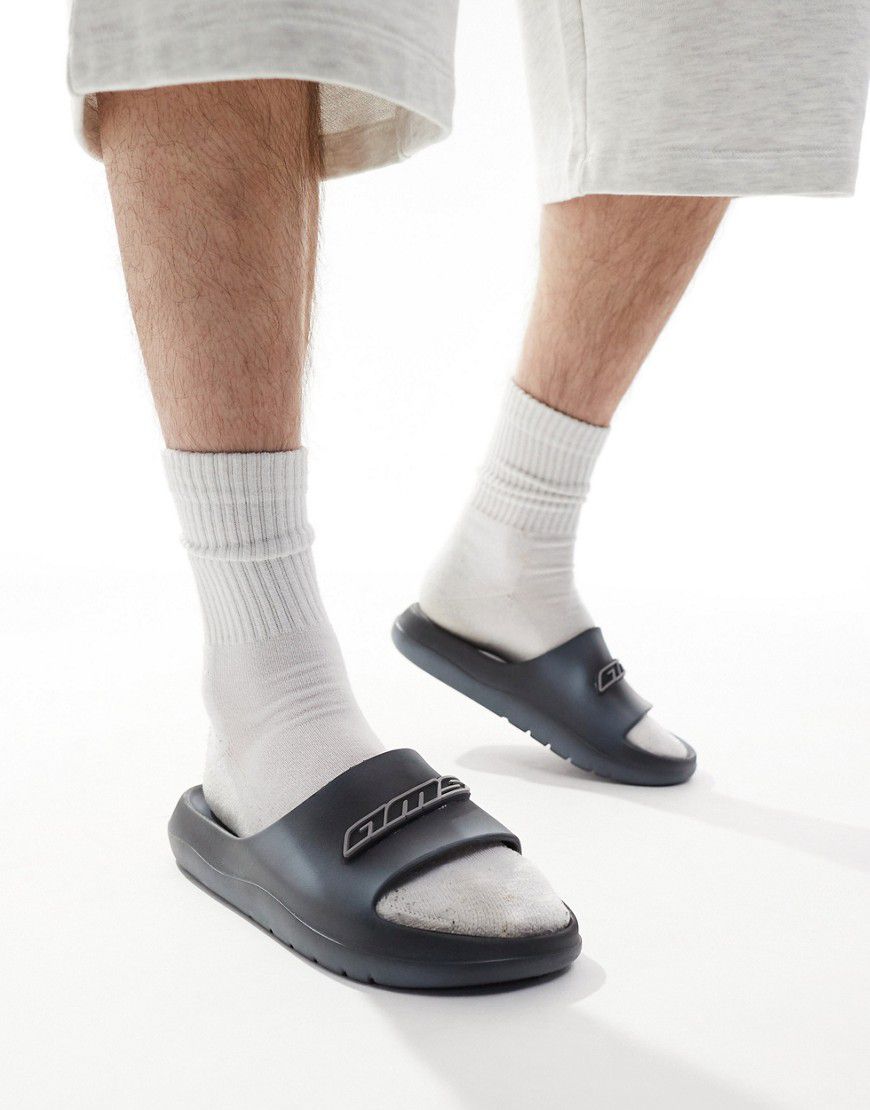 Sandali con stampa spray effetto invecchiato e toppa - ASOS DESIGN - Modalova