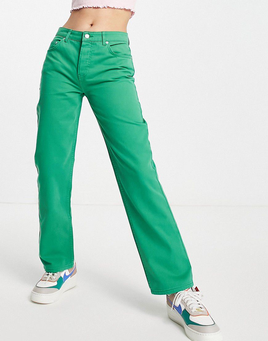 Pantaloni dritti stile anni '90, colore pop - ASOS DESIGN - Modalova