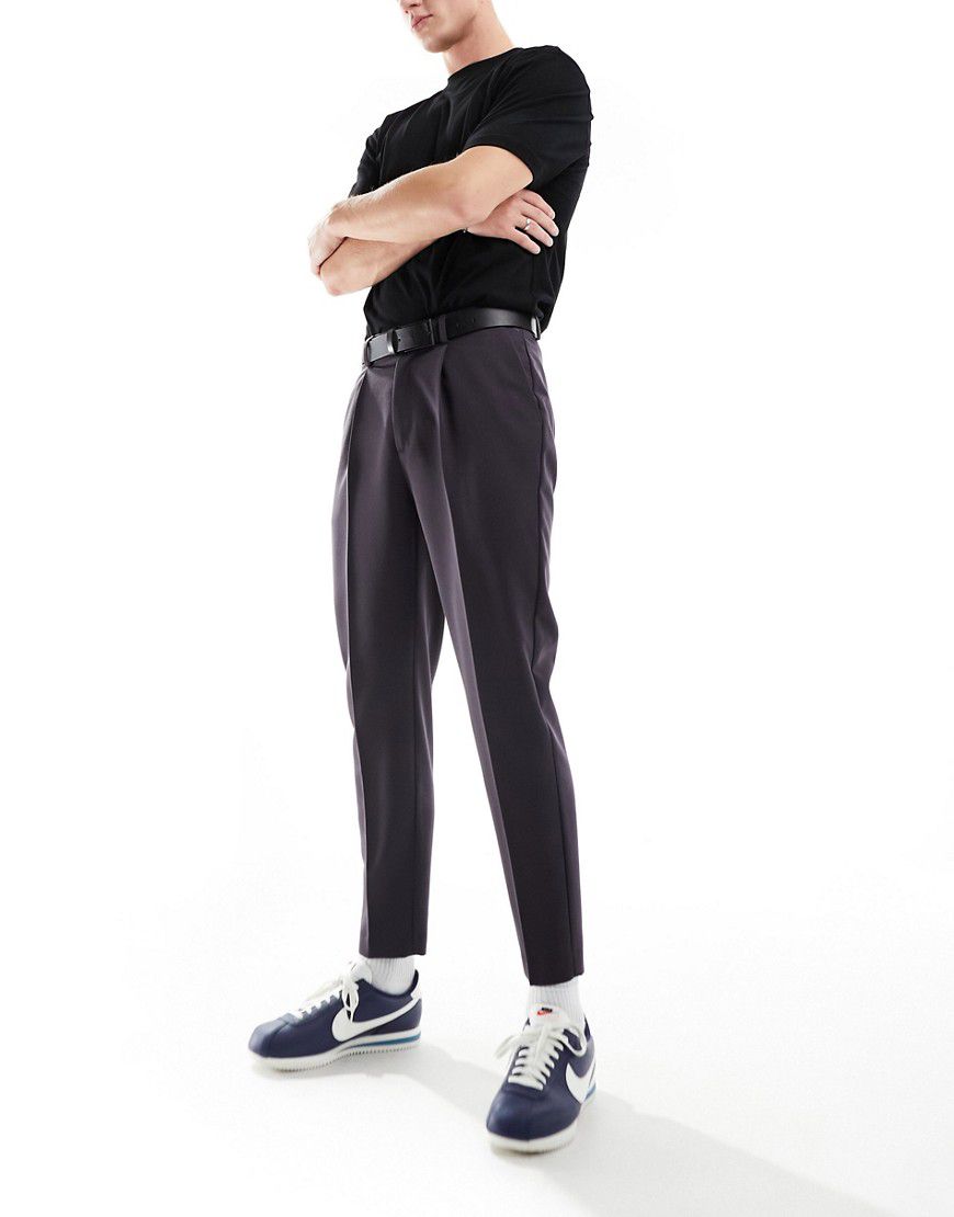 Pantaloni eleganti affusolati antracite - ASOS DESIGN - Modalova
