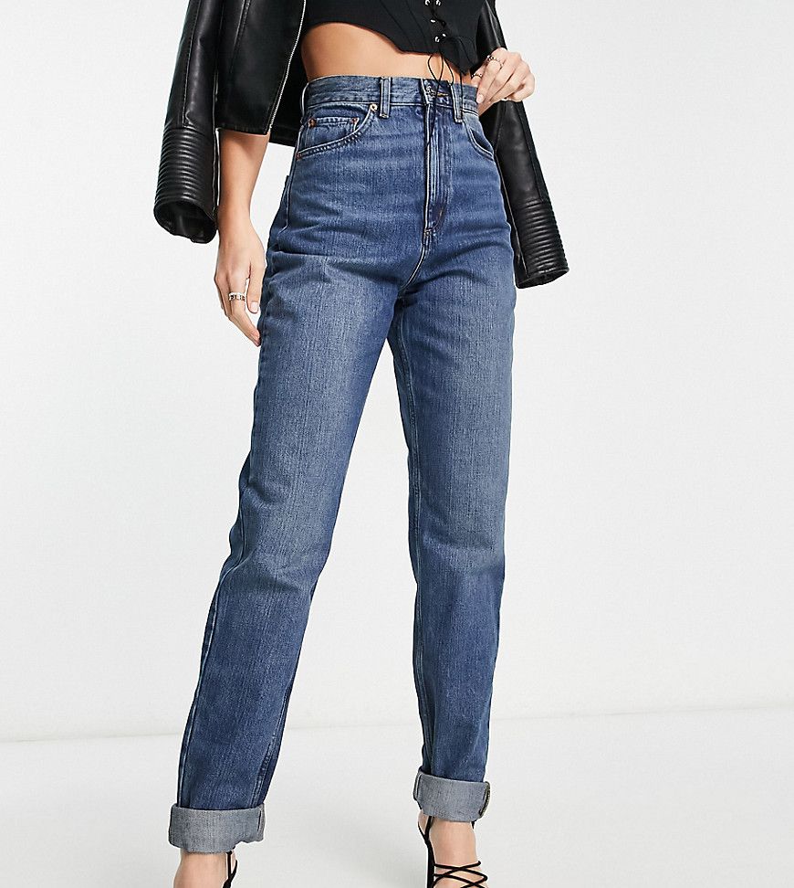 ASOS DESIGN Tall - Mom jeans extra larghi a vita alta lavaggio medio - ASOS Tall - Modalova