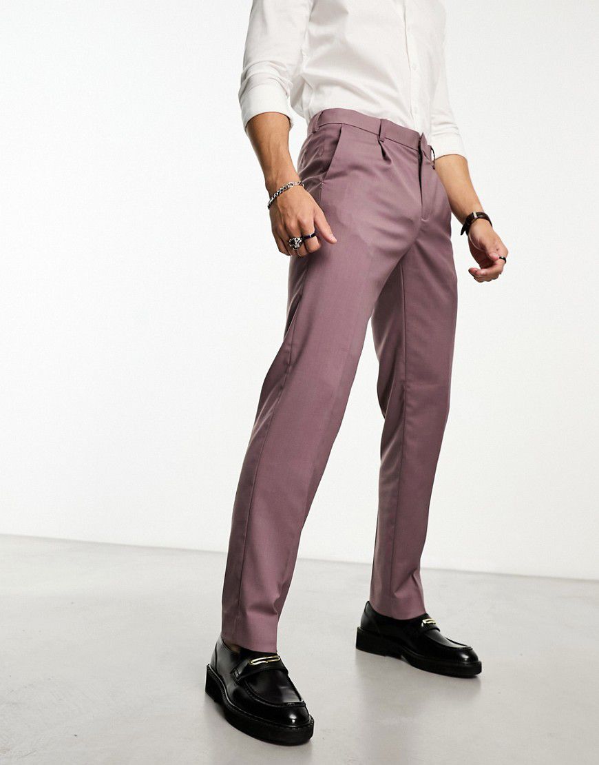 Pantaloni eleganti con pieghe color malva - Ben Sherman - Modalova