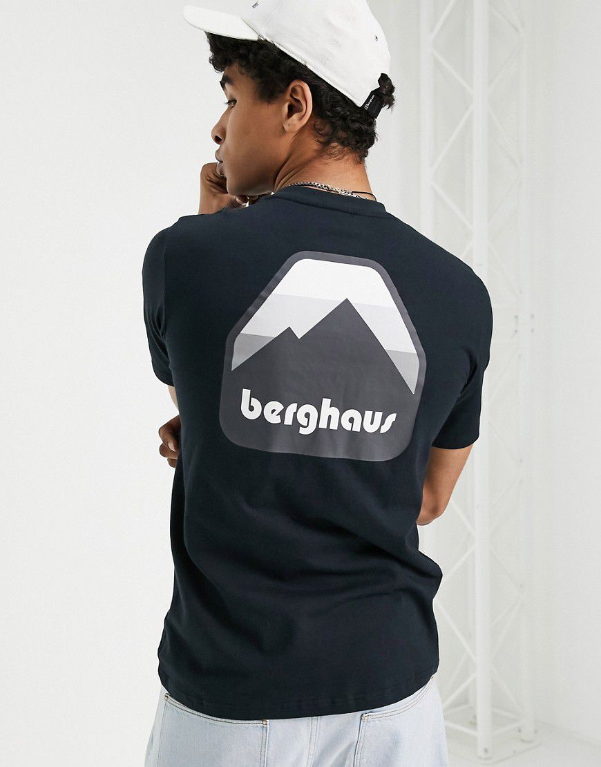 Graded Peak - T-shirt nera con stampa sul retro - Berghaus - Modalova
