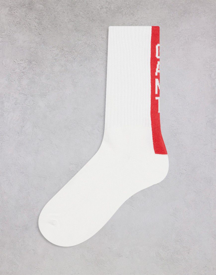 Calzini sportivi bianchi con scritta del logo laterale - Gant - Modalova