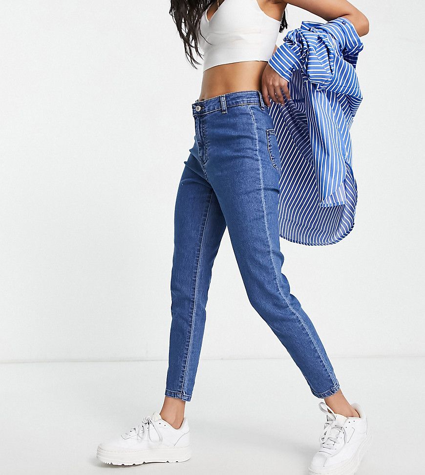 Petite - Chloe - Jeans skinny elasticizzati a vita alta lavaggio medio - Don't Think Twice - Modalova