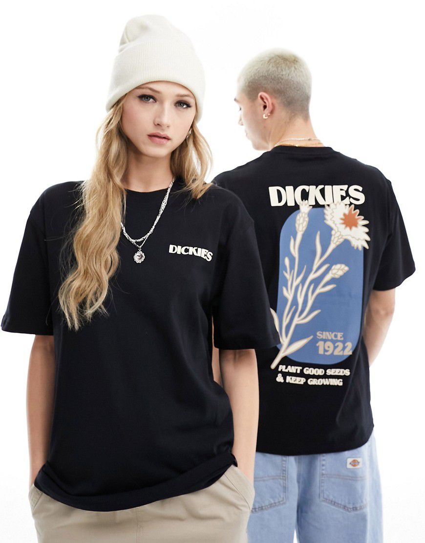 Herndon - T-shirt nera con stampa sul retro - Dickies - Modalova