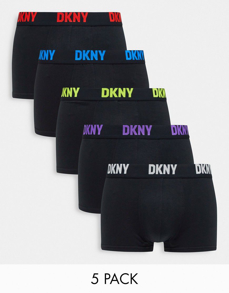 Scottsdale - Confezione da 5 paia di boxer aderenti neri - DKNY - Modalova