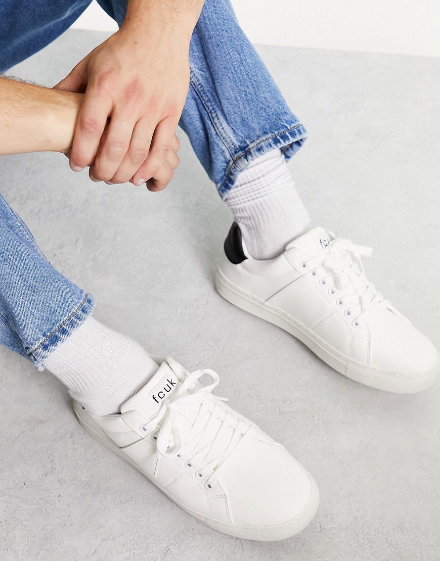Sneakers minimal bianche e nere - French Connection - Modalova