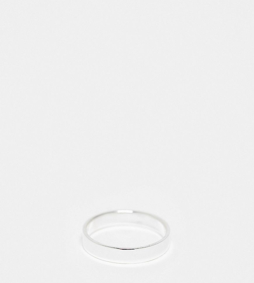 Anello in sterling a fascia da 4 mm - Kingsley Ryan - Modalova