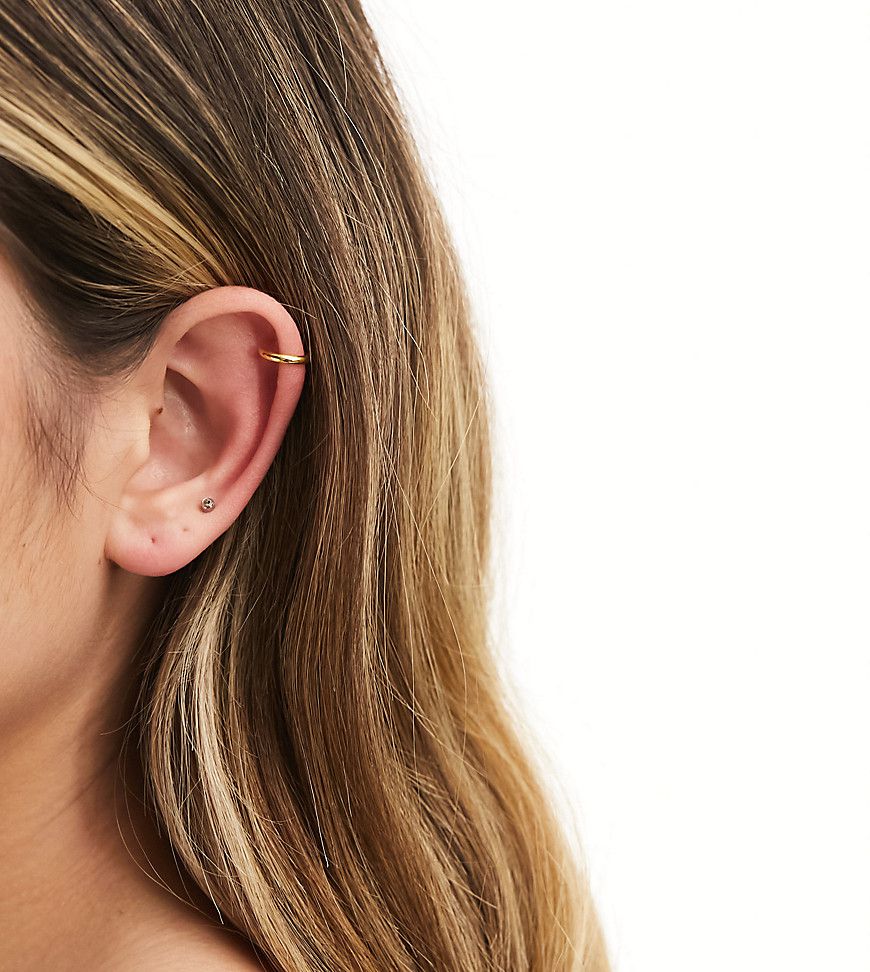 Orecchino ear cuff a fascia placcato - Kingsley Ryan - Modalova