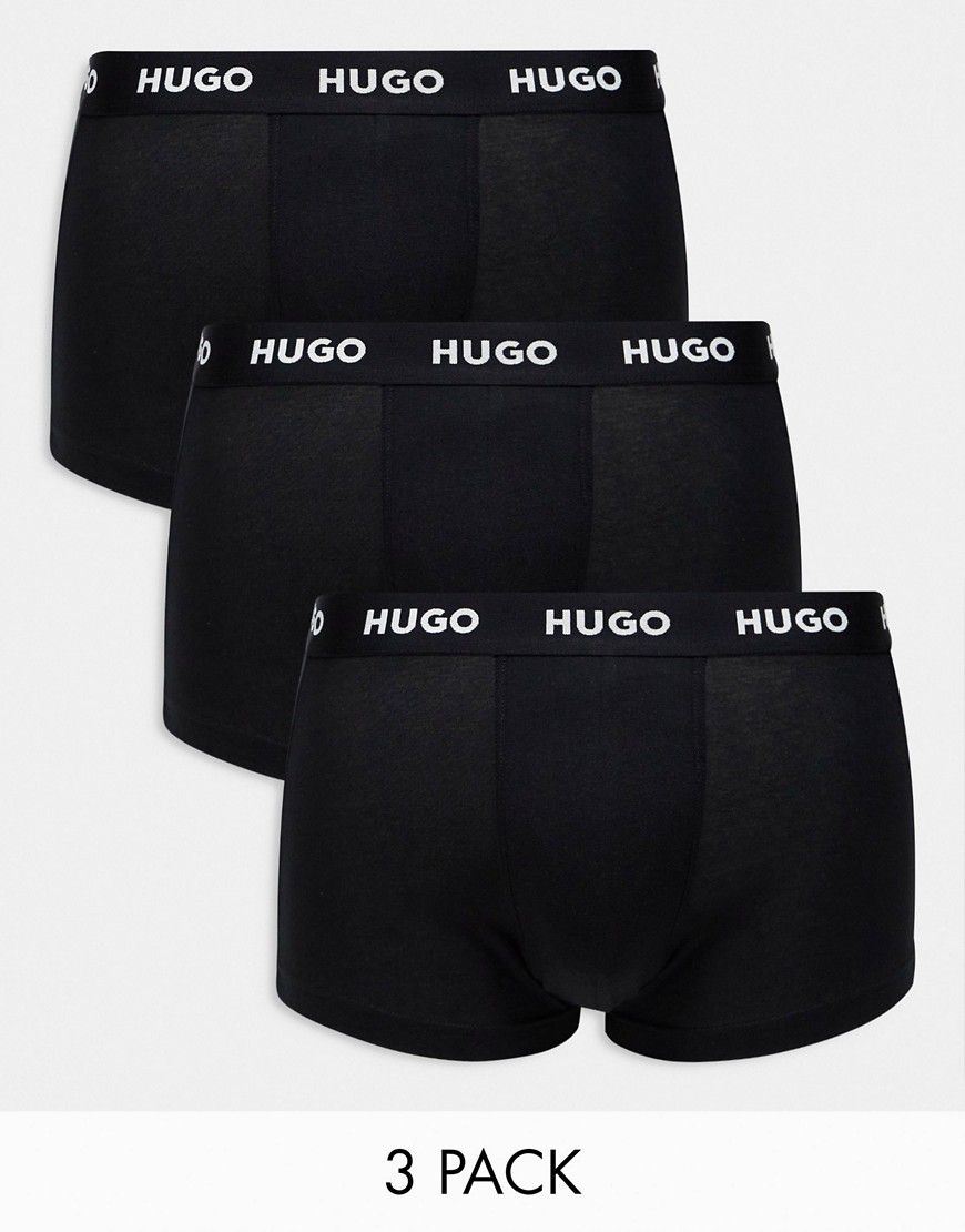 HUGO bodywear - Confezione da 3 paia di boxer aderenti con elastico in vita con logo, colore - Hugo Red - Modalova