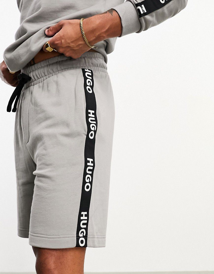 HUGO - Bodywear - Pantaloncini grigi con fettuccia con logo - Hugo Red - Modalova