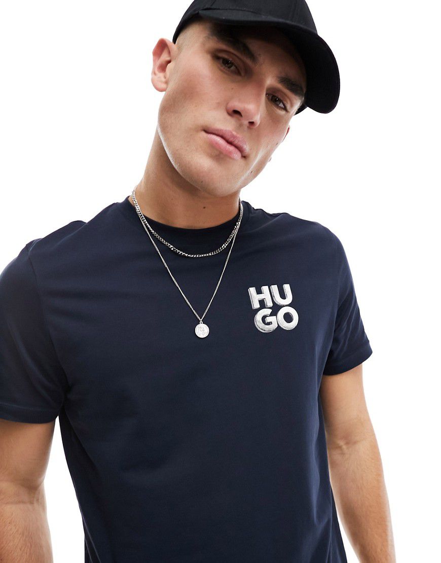 HUGO - Detzington241 - T-shirt scuro - Hugo Red - Modalova