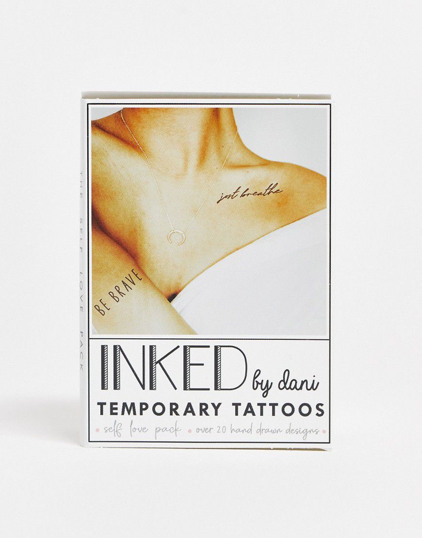Self Love - Confezione di tatuaggi temporanei - INKED by Dani - Modalova
