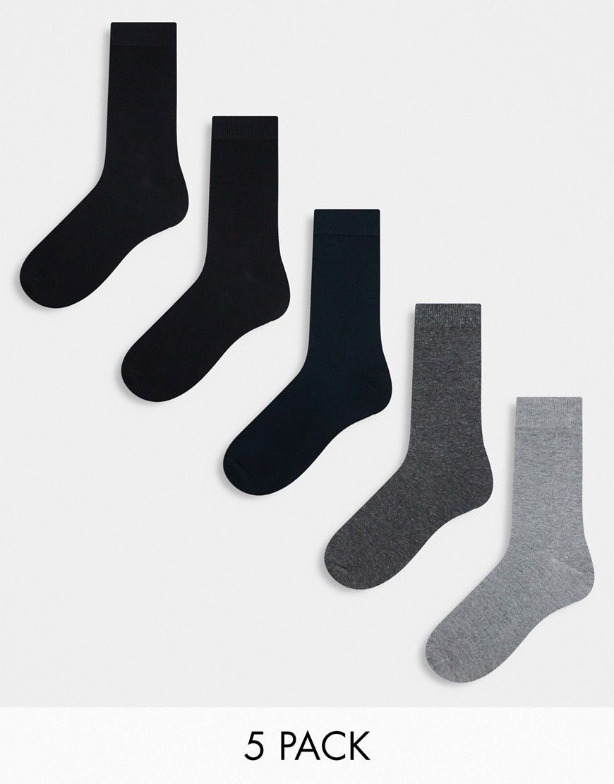 Confezione da 5 paia di calzini multicolore - Jack & Jones - Modalova