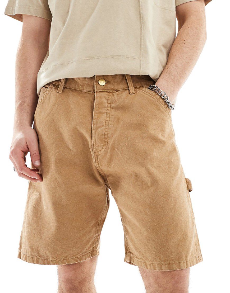 Pantaloncini di jeans extra ampi color cuoio - Jack & Jones - Modalova