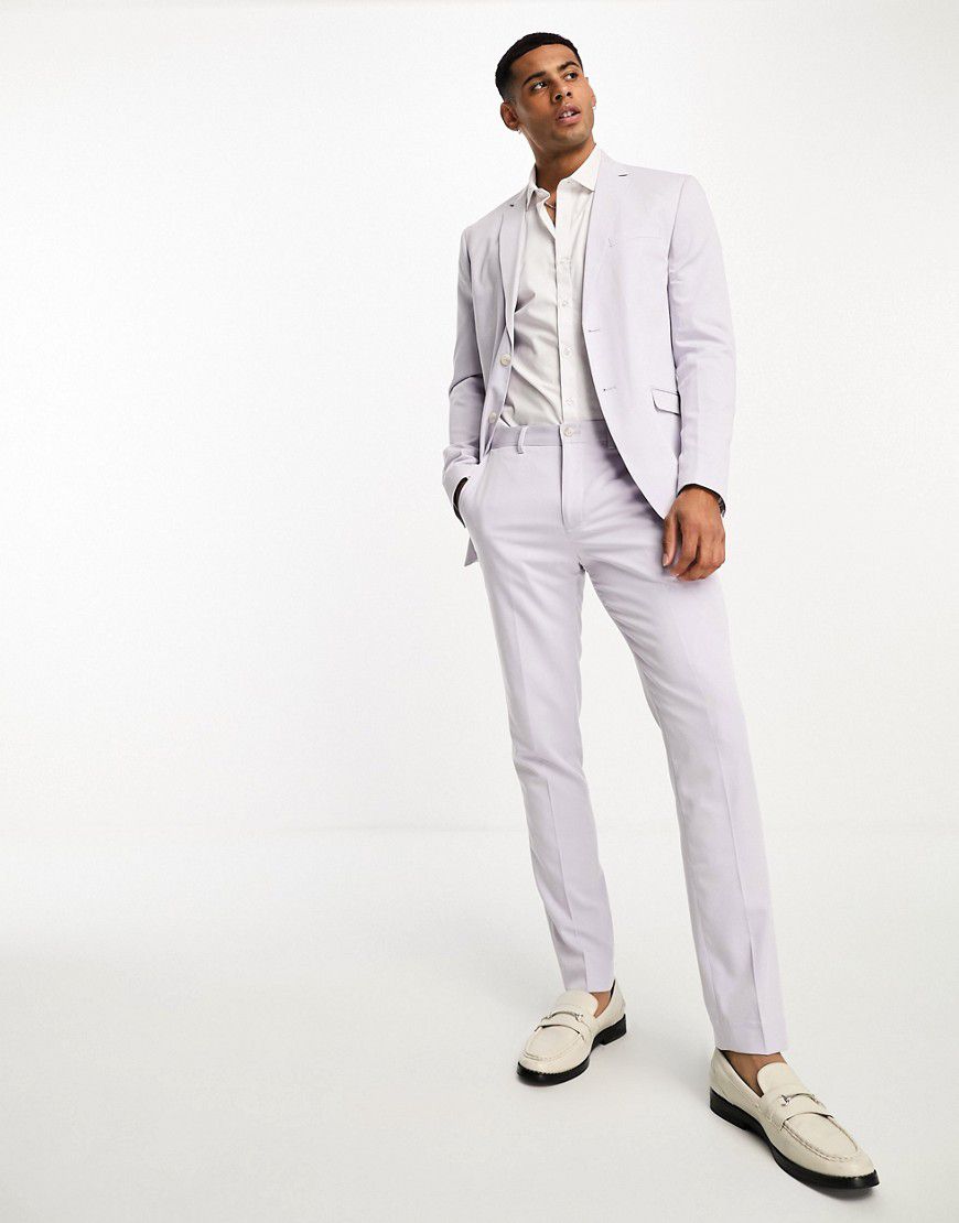 Premium - Pantaloni da abito slim lilla - Jack & Jones - Modalova