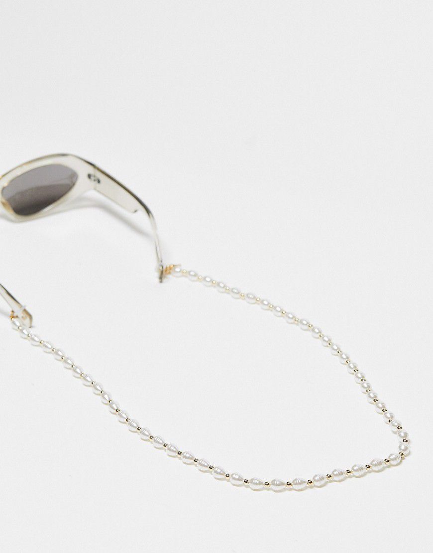 Catenina per occhiali da sole color con perle - Jeepers Peepers - Modalova