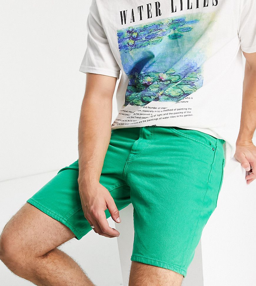 Pantaloncini di jeans ampi verdi - ONLY & SONS - Modalova
