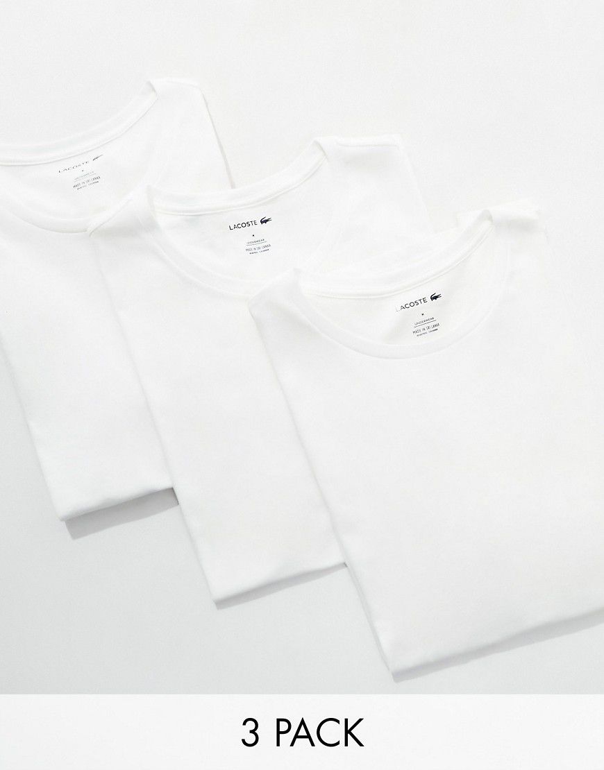 Confezione da 3 T-shirt bianche - Lacoste - Modalova