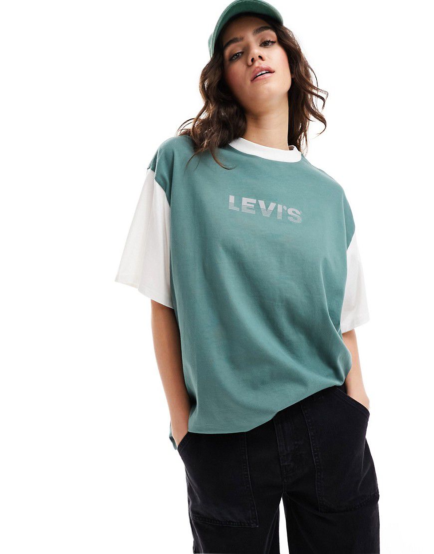 T-shirt oversize con profili a contrasto e logo sul petto - Levi's - Modalova