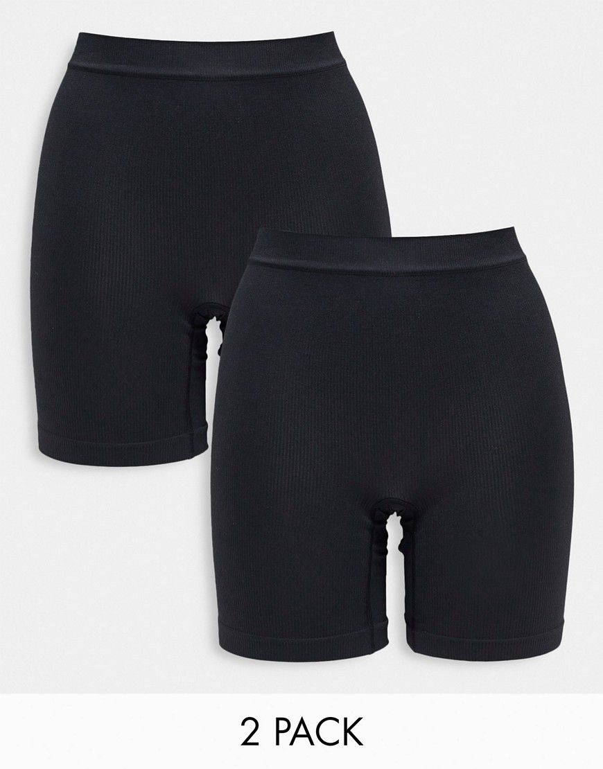 Confezione da 2 paia di pantaloncini antisfregamento neri - Lindex - Modalova