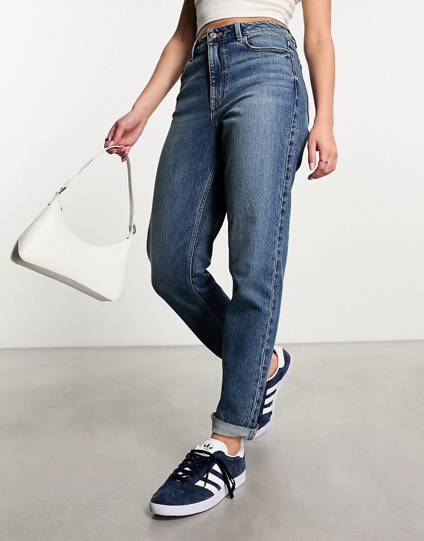 Mom jeans slim lavaggio vintage - New Look - Modalova