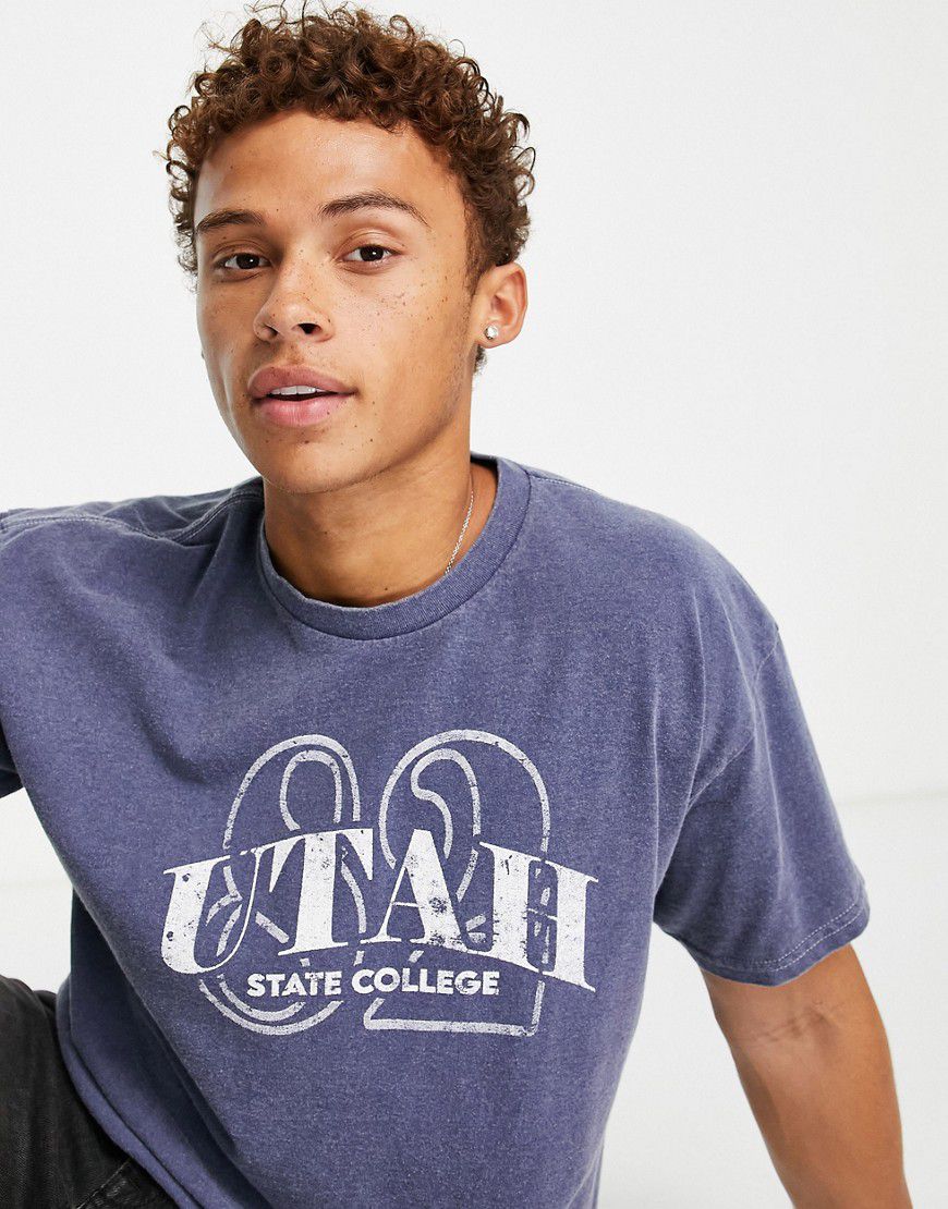 T-shirt con stampa "Utah State" - New Look - Modalova
