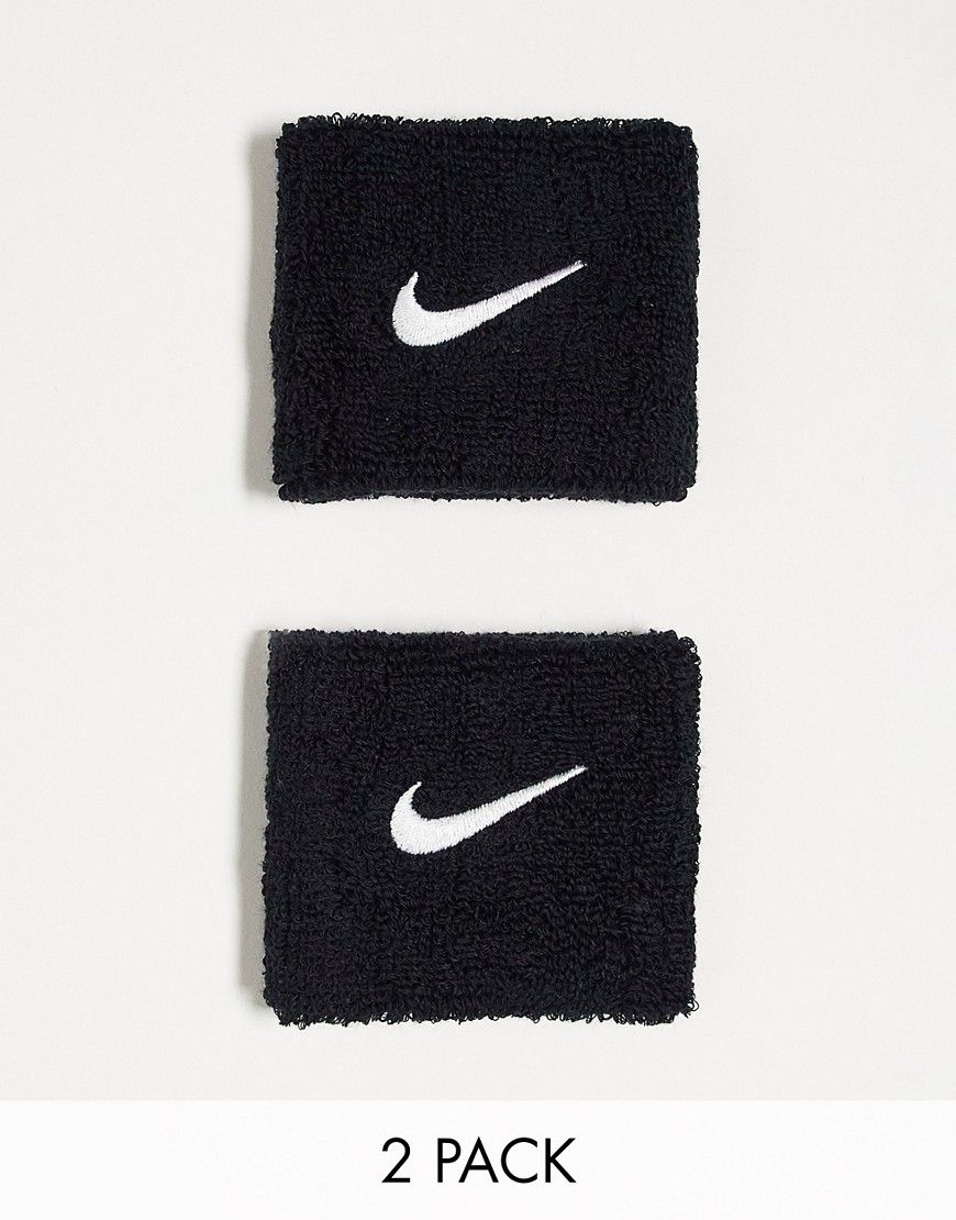 Training - Fasce da polso unisex nere con logo - Nike - Modalova