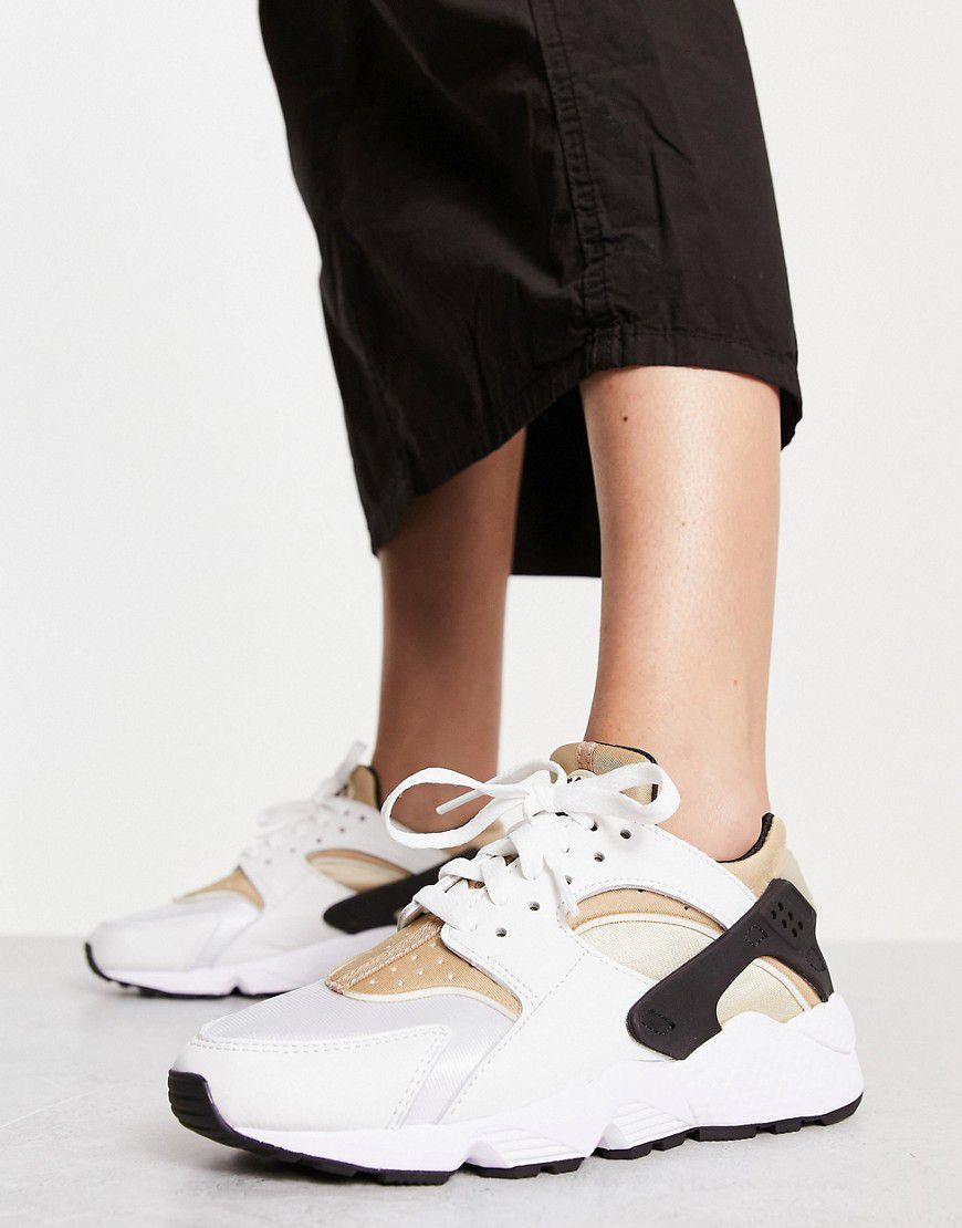 Air Huarache - Sneakers bianche, nere e beige canapa - Nike - Modalova