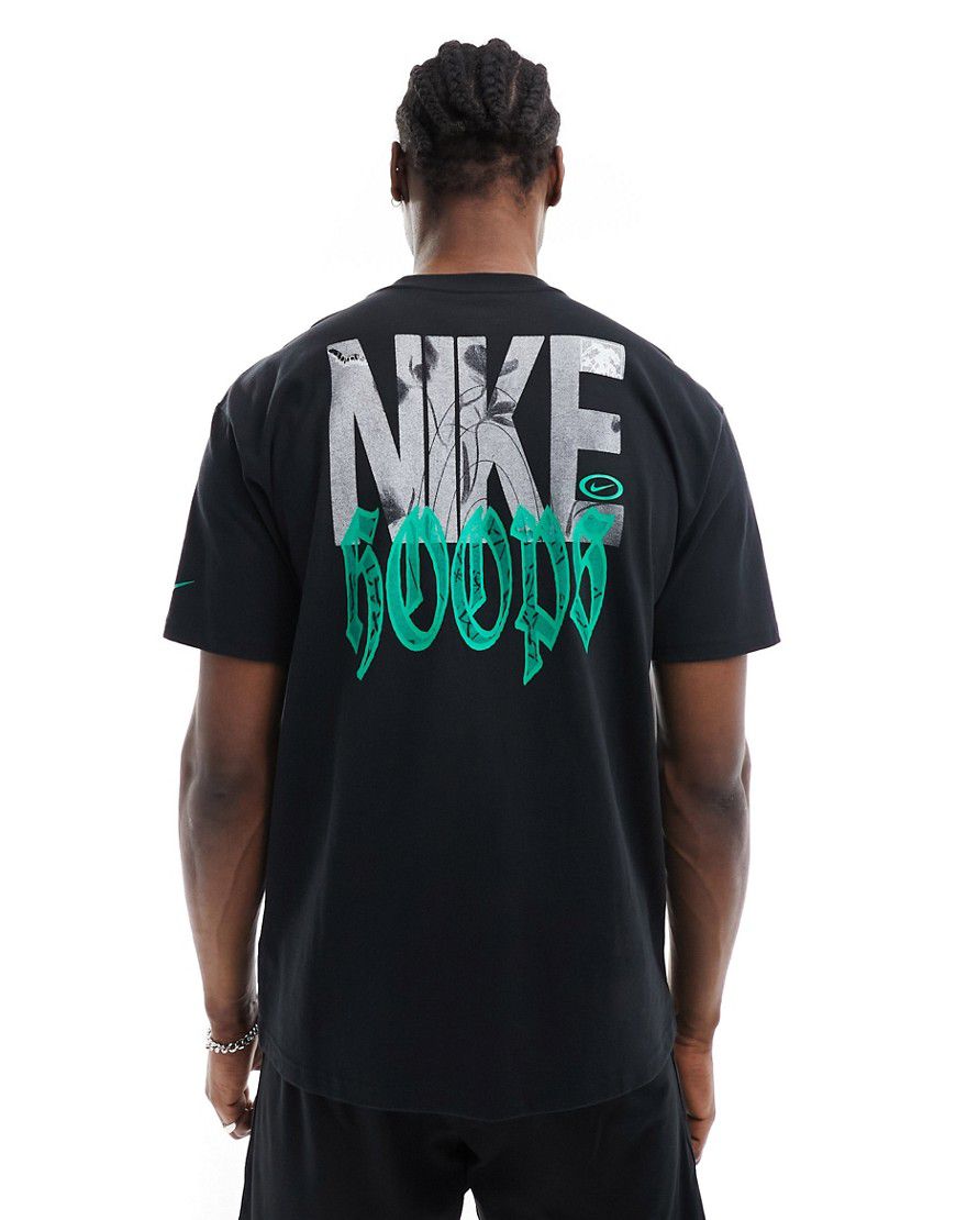 Nike Basketball - T-shirt nera con grafica sul retro - Nike Football - Modalova