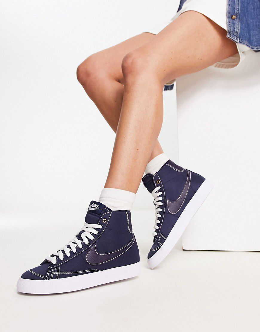 Blazer - Sneakers medie in tela color ossidiana - Nike - Modalova