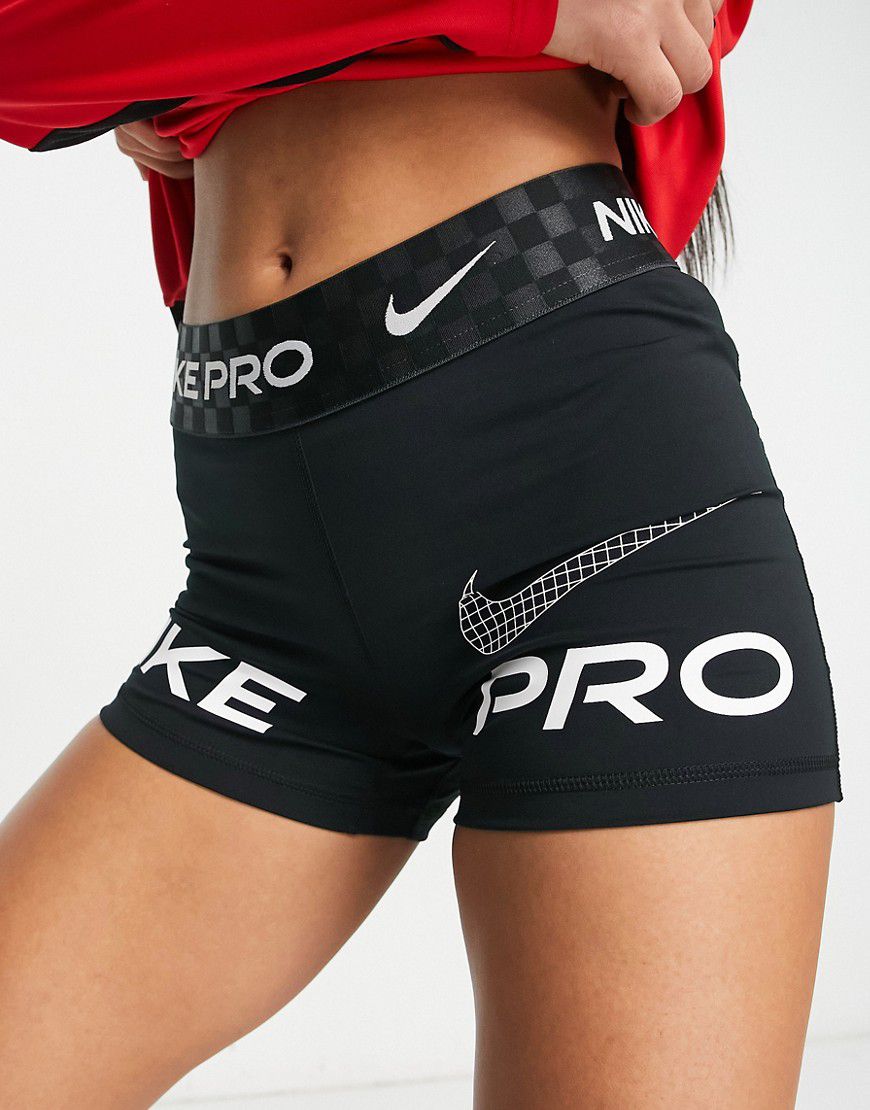 Nike - Pro Training Dri-FIT - Shorts da 3" neri con grafica - Nike Training - Modalova