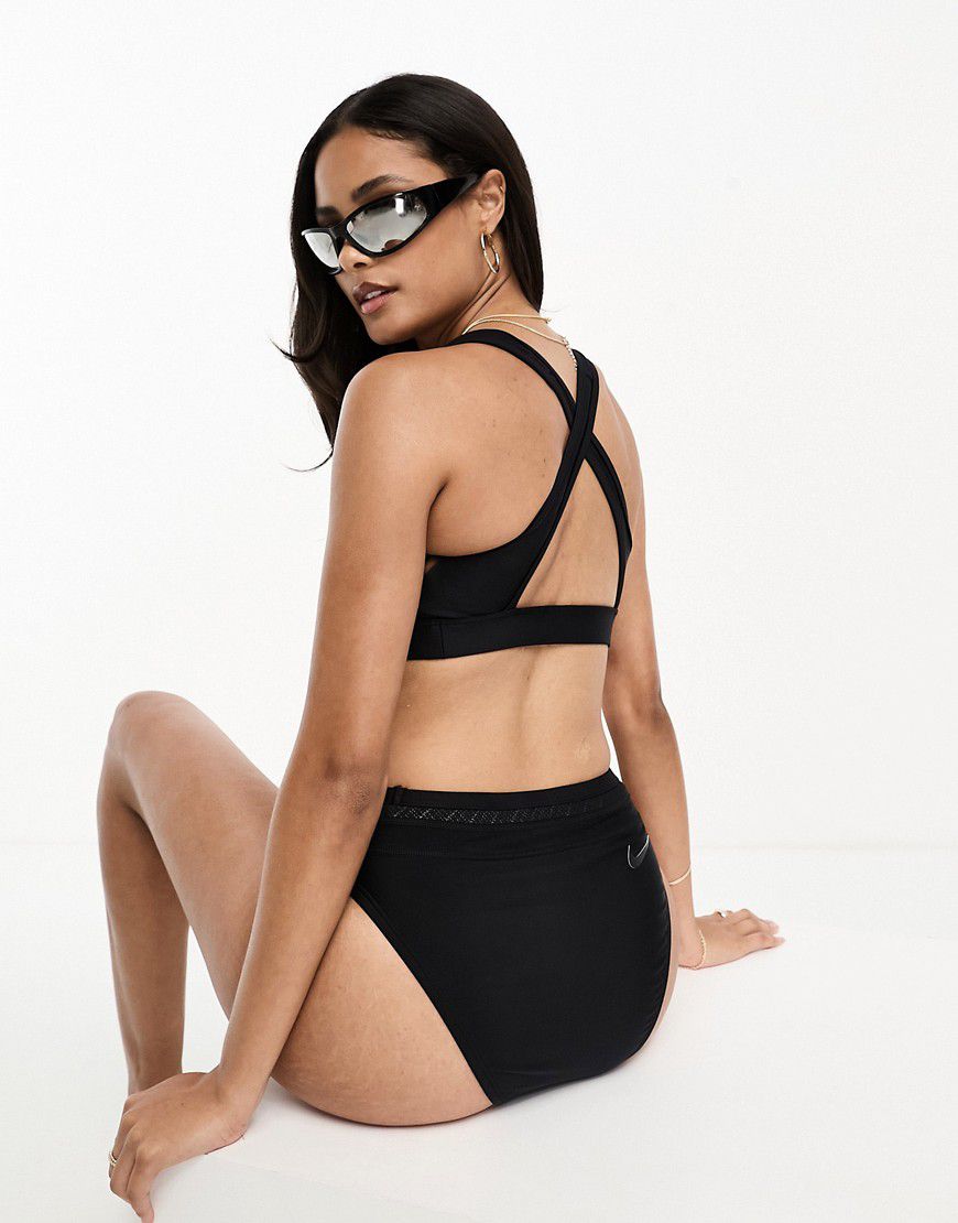 Fusion - Top bikini incrociato dietro - Nike Swimming - Modalova