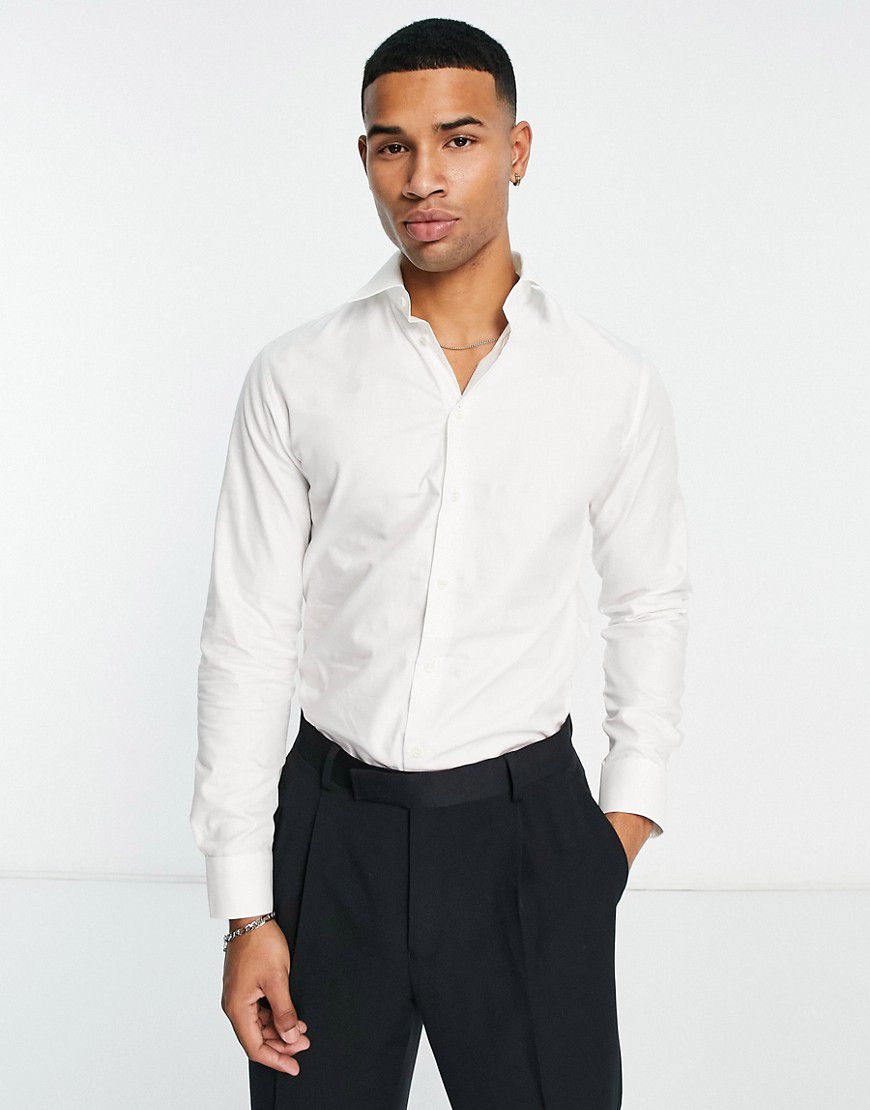 Camicia slim elegante bianca - Selected Homme - Modalova