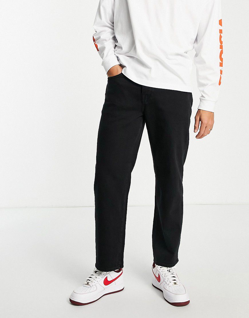 Kobe - Jeans ampi in cotone slavato - BLACK - Selected Homme - Modalova