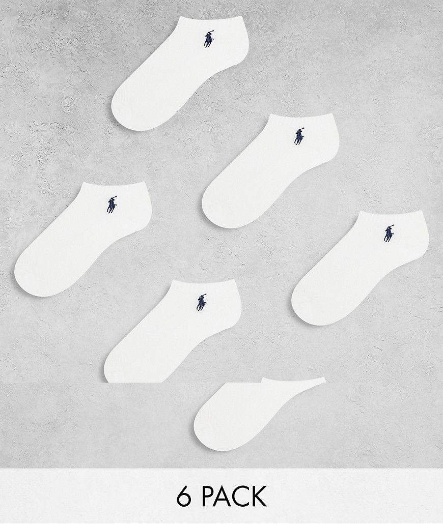 Confezione da 6 paia di fantasmini bianchi - Polo Ralph Lauren - Modalova