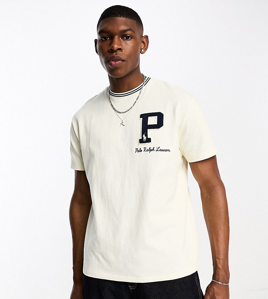 X ASOS - Collaborazione esclusiva - T-shirt color crema con logo - Polo Ralph Lauren - Modalova