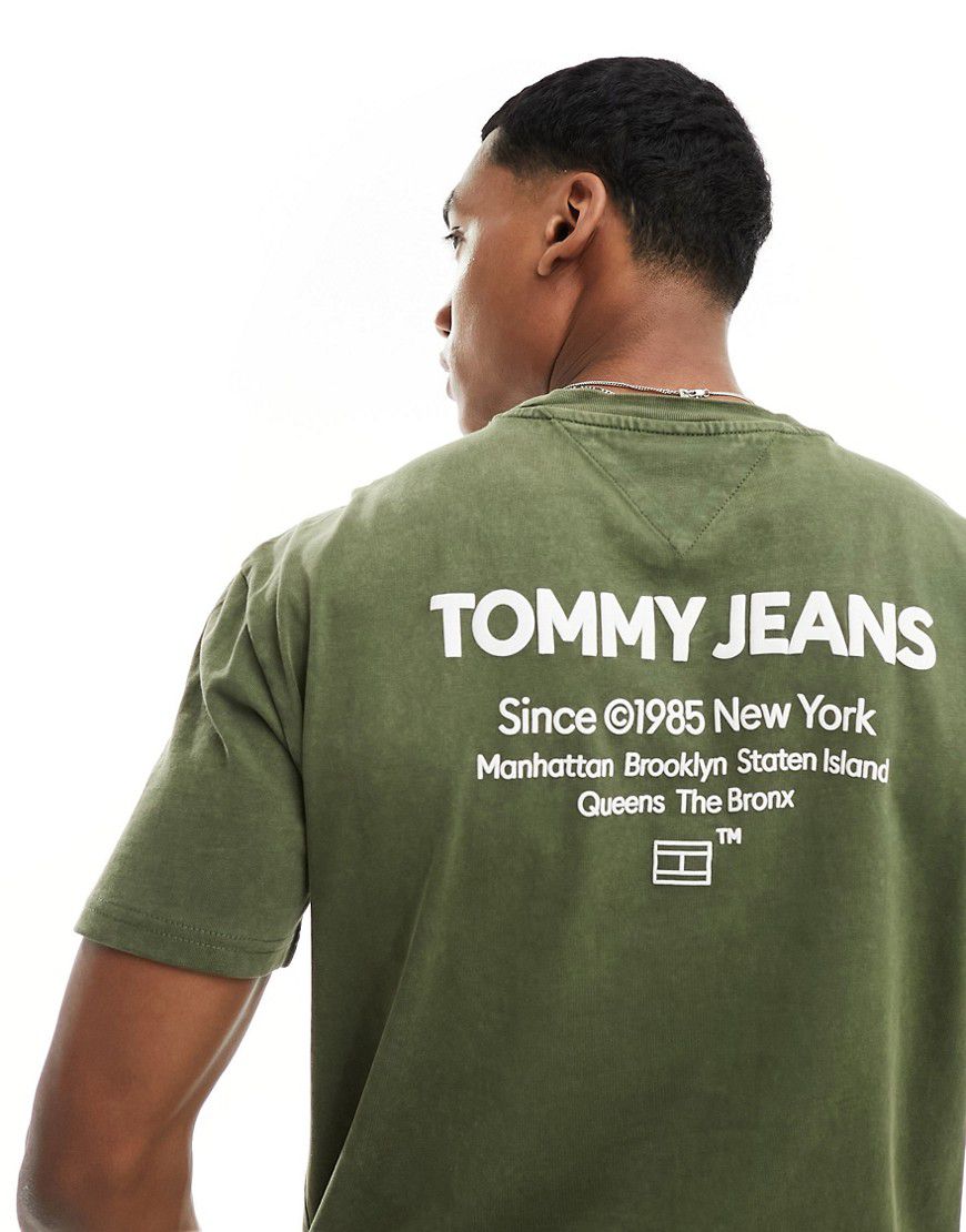 Essential - T-shirt vestibilità classica oliva slavato - Tommy Jeans - Modalova