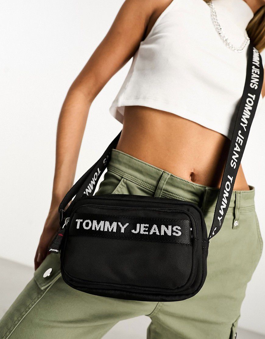 Essentials - Borsa a tracolla nera - Tommy Jeans - Modalova