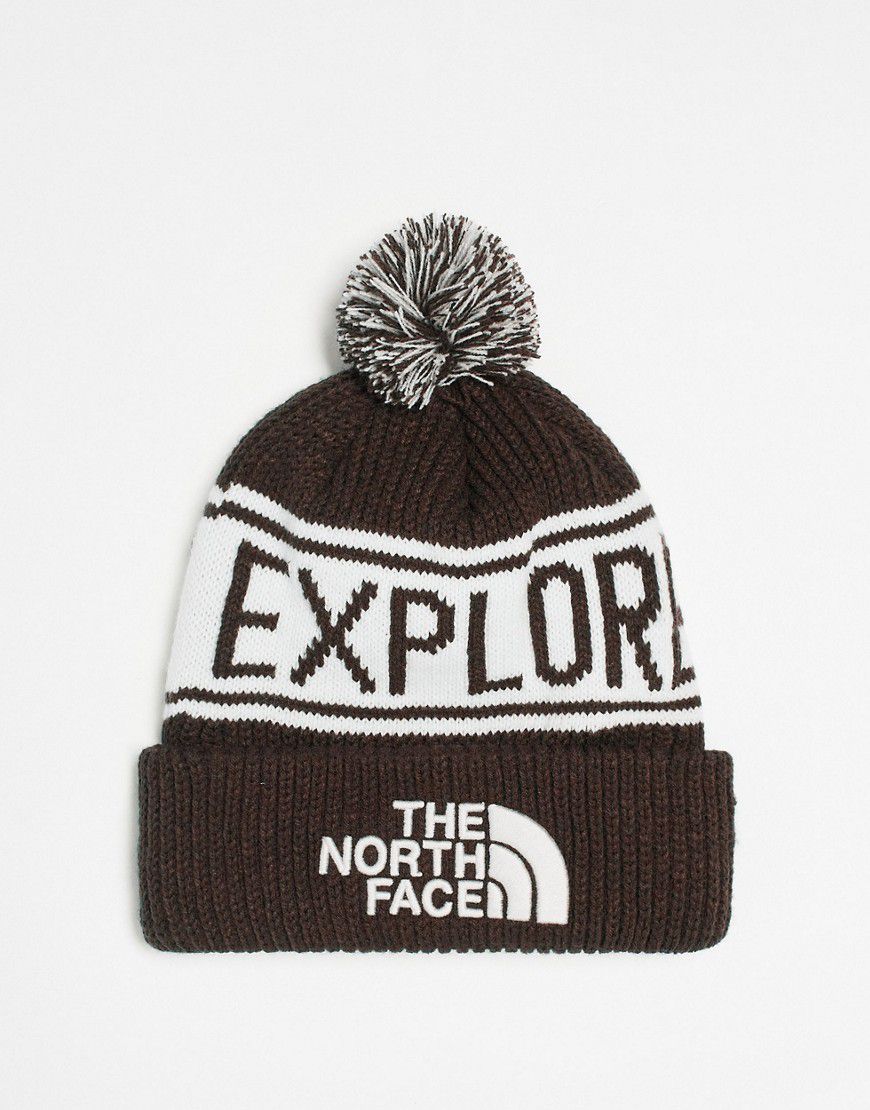 Cappello rétro marrone e sporco con pompon - The North Face - Modalova